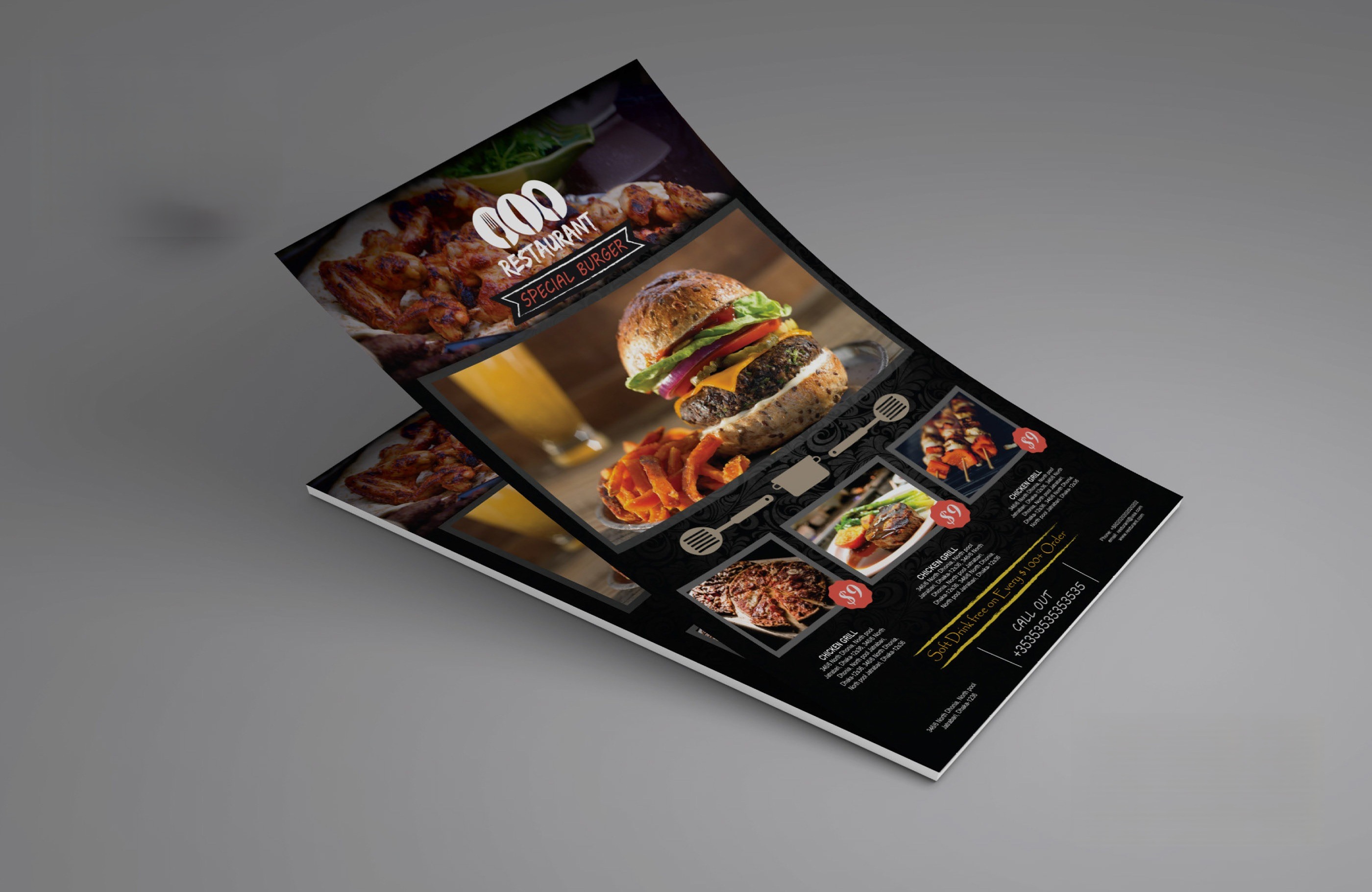 Restaurant flyer