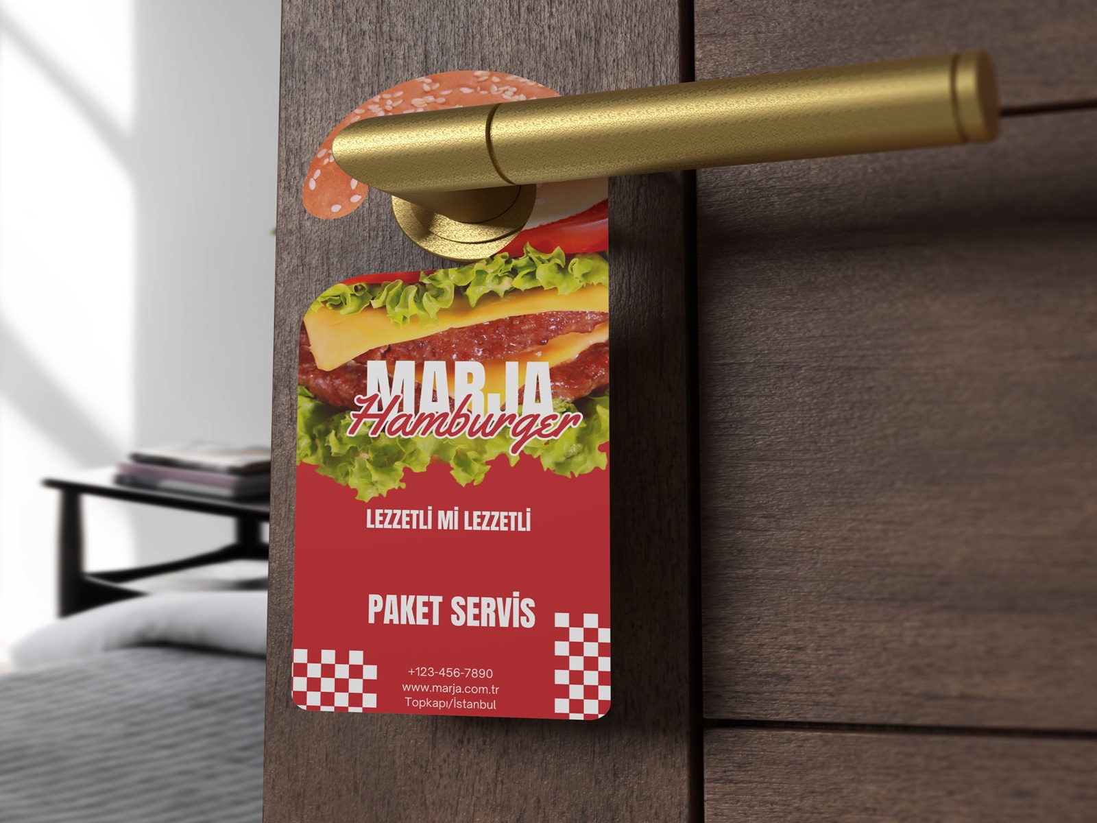 new Restaurent Door Hanger